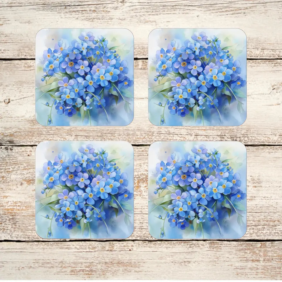 Forget-Me-Not Coasters